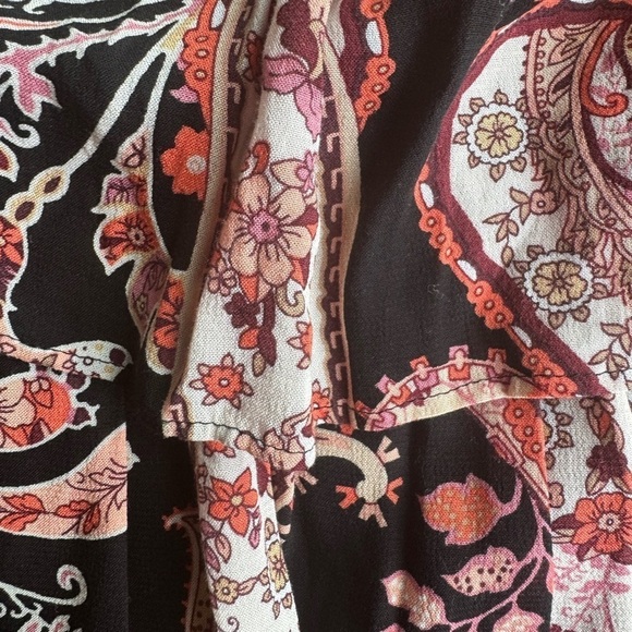 Anthropologie Myla Tiered Paisley Print Mini Skirt Size XSmall - Picture 6 of 11